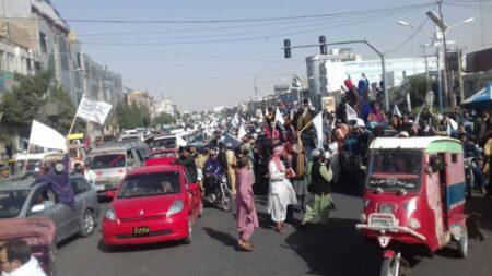 Large rally in favor of Taliban government in Herat