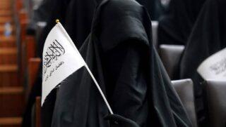 Over 300 female students rallied in Kabul in support of the Taliban
