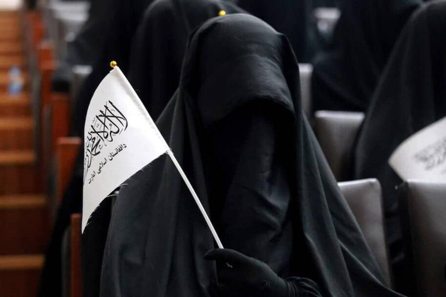 Over 300 female students rallied in Kabul in support of the Taliban