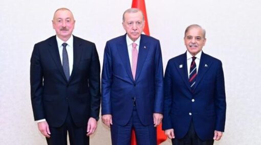 PM Shehbaz Sharif Proposes Economic Mechanisms at Pakistan-Turkiye-Azerbaijan Summit